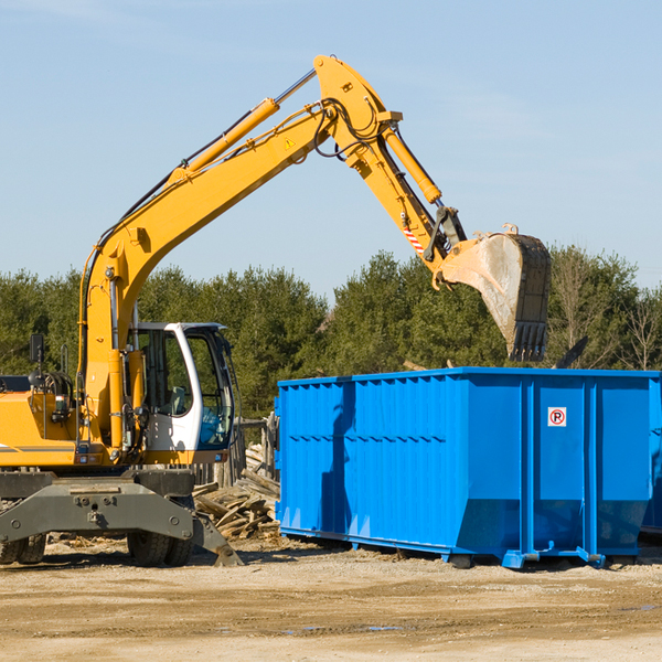 can i choose the location where the residential dumpster will be placed in Phillipstown Illinois